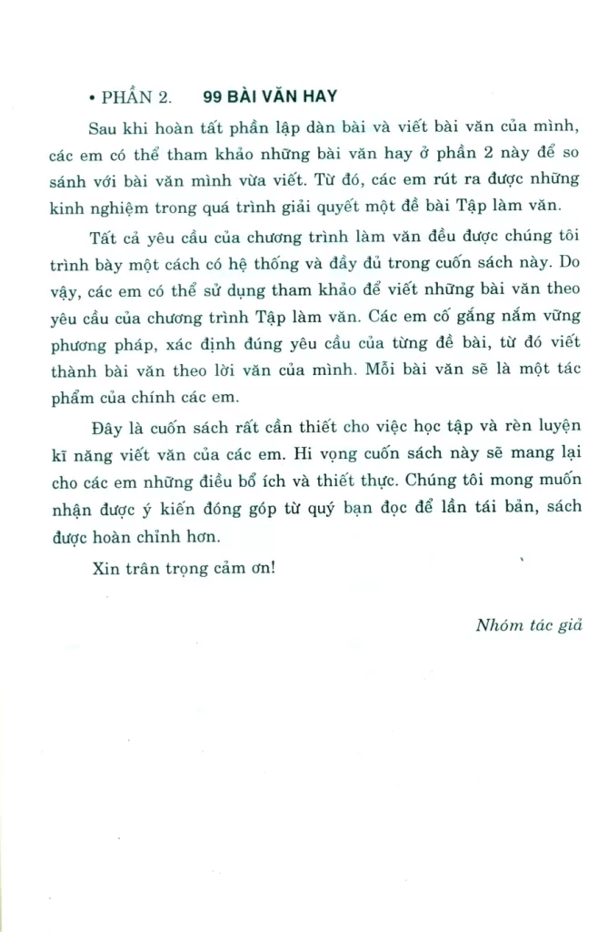 199 DÀN BÀI VÀ BÀI VĂN HAY LỚP 4 - BỒI DƯỠNG HỌC SINH GIỎI VĂN (Dùng chung cho các bộ SGK hiện hành)